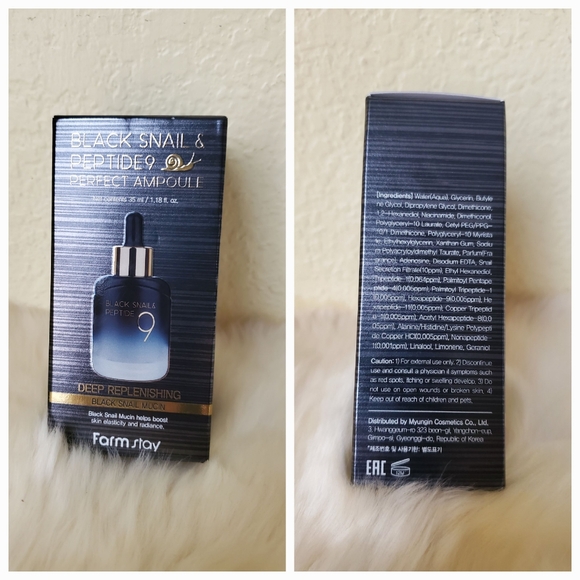 Black Snail & Peptide 9 Perfect Toner, Perfect Ampoule Skin Elasticity Radiance - Picture 5 of 5